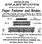 1873 Swartwout Paper Fasteners adv in 1873 pub not 1872 OM.jpg (13909 bytes)